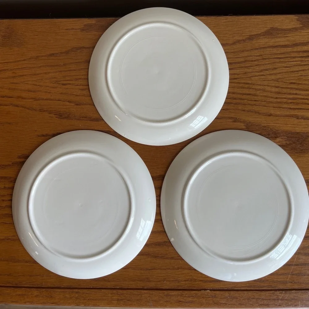 Vintage MCM Calico by Salem Salad Dessert Plates 6.25